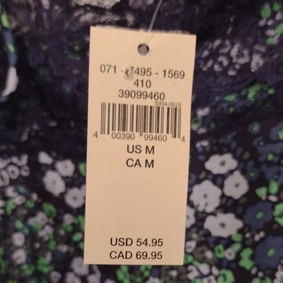 Aerie Blue and Green Floral Lace BabyDoll - Picture 7 of 12